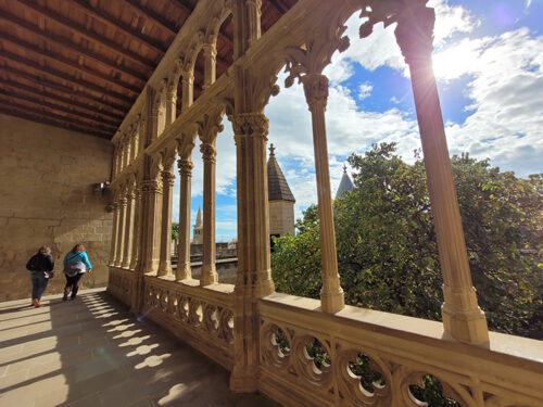 Arches inside the medieval castle