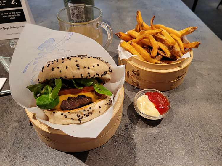 Expensive burger