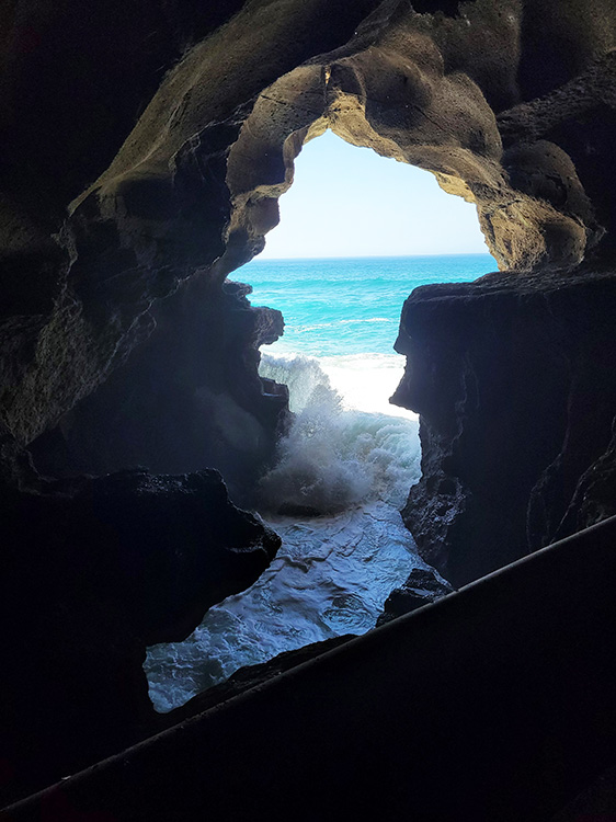 Caves of Hercules sea