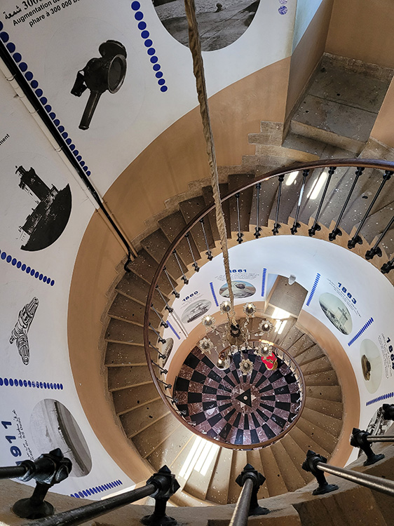 Inside Cap Spartel lighthouse