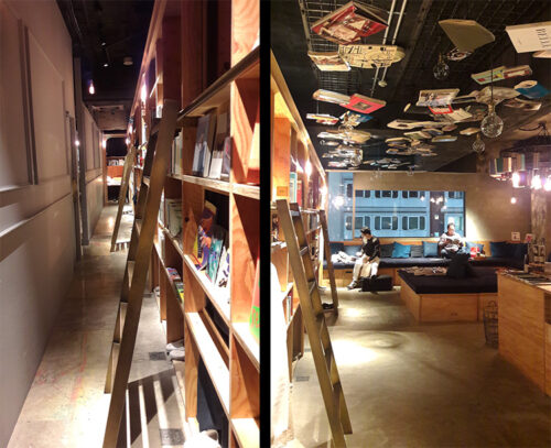 Sleeping in a library