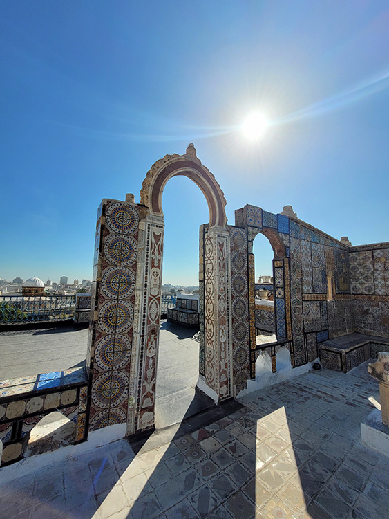 At the top of the medina