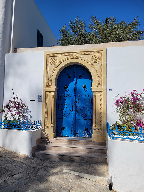 Blue door