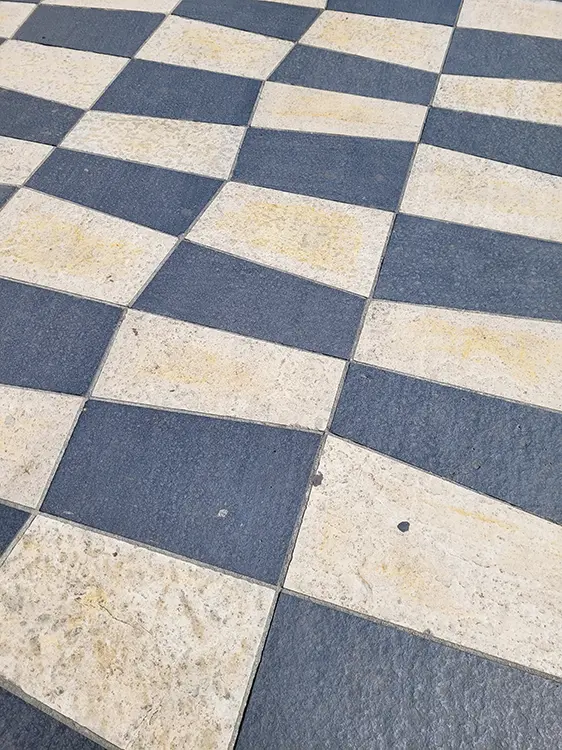 Checkboard square in Nice