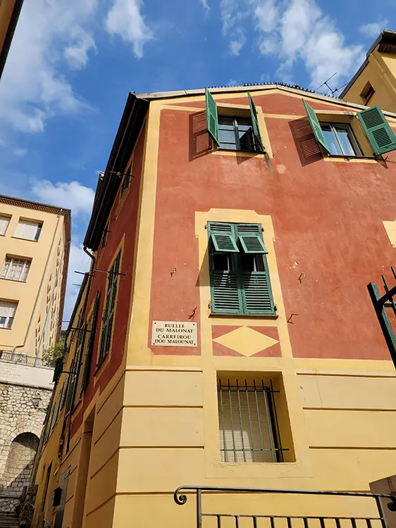 Colorful house in the South of France
