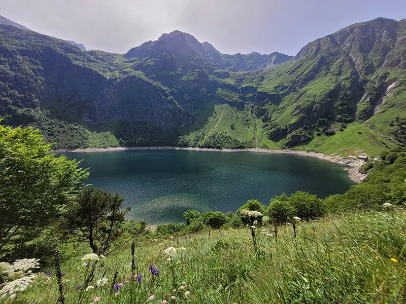 The lake from above